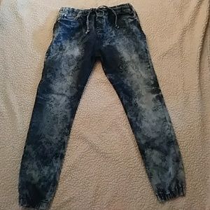 Paisley Print Jean Joggers LG/12